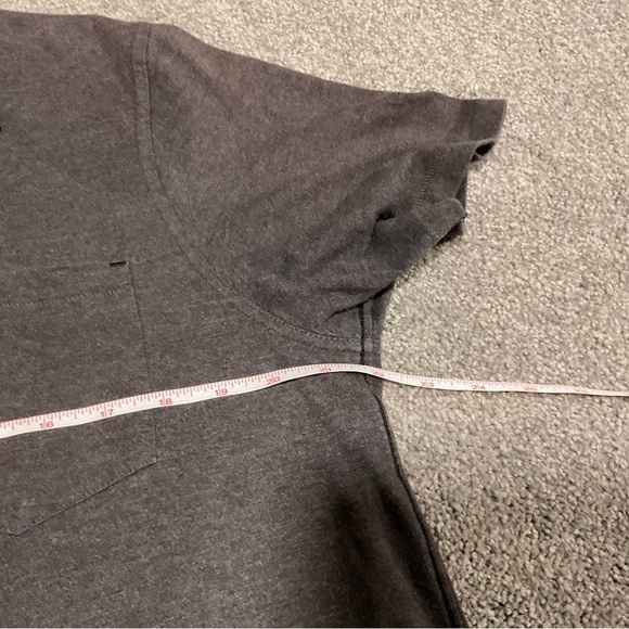 Prana XL Marco Polo Shirt Grey Short Sleeve Pocket Cotton Blend Size Med - Picture 5 of 9